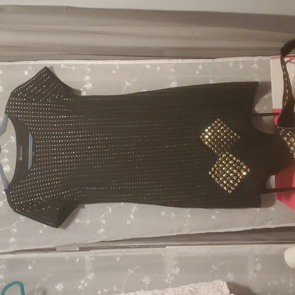 STUDDED SEXY SPIKE ANKLE BOOTS WITH HEELS SZ 8/M - Picture 3 of 10
